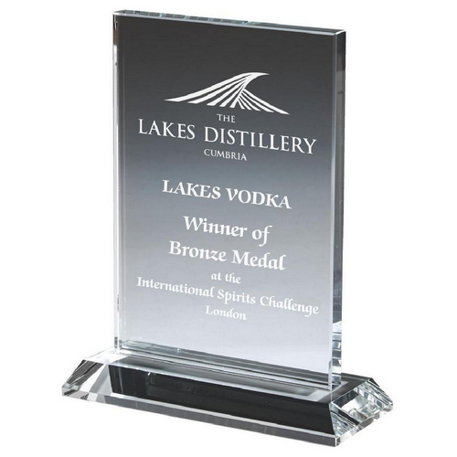 Clear Glass Rectangular Stand | 155mm | 10mm Thick