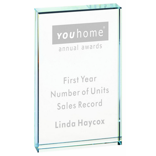 Clear Glass Rectangular Stand | 140 x 80mm