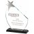 Crystal Star Trophy With Black Base | 200mm | 10mm Thick - T3720