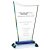 Crystal Trophy with Blue Base | 215mm | 10mm Thick - T7879