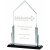 Glass Peak on Metal Base | 220mm | 10mm Thick - T4066