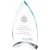 Glass Spearhead on Metal Base | 230mm | 10mm Thick - T4068