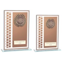Titanium Glass Trophy | Bronze | 160mm