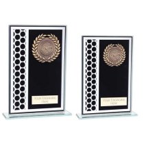 Titanium Glass Trophy | Black | 180mm