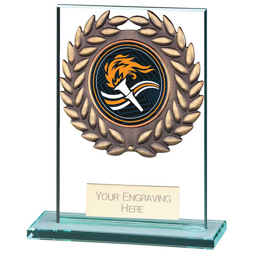 Warrior Multisport Jade Glass Trophy | 80mm