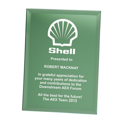 Emerald Green Mirrored Plaque | 150mm