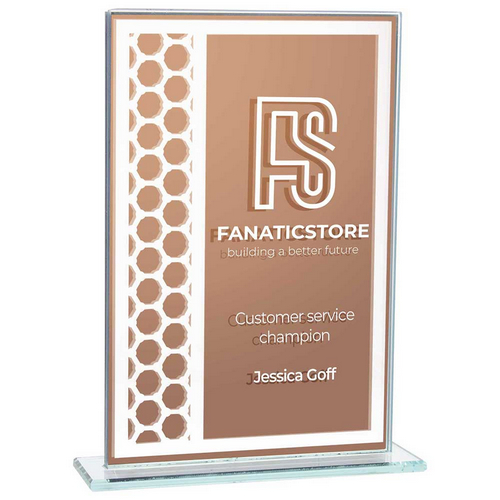 Titanium Mirrored Glass Award | Bronze | 160mm