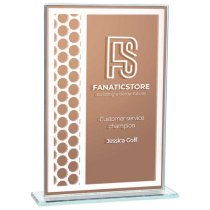 Titanium Mirrored Glass Award | Bronze | 180mm