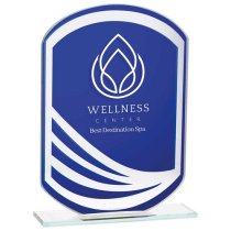 Argon Mirrored Glass Award | Blue | 160mm