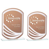 Argon Mirrored Glass Award | Bronze | 160mm