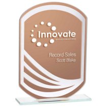 Argon Mirrored Glass Award | Bronze | 180mm