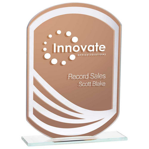 Argon Mirrored Glass Award | Bronze | 180mm