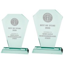 Charleston Jade Glass Award | 200mm