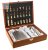 Chess Gift Set with Hip Flaski | Stainless Steel | Wood Chess Board Box - HPA189-STM