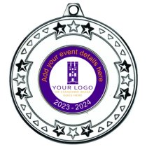 Personalised Tri Star Medal | Silver | 50mm