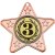3rd Place Star Shaped Medal | Bronze | 50mm - M10BZ.3RD