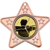 Archery Star Shaped Medal | Bronze | 50mm