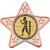Boxing Star Shaped Medal | Bronze | 50mm - M10BZ.BOXING