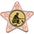 Fishing Star Shaped Medal | Bronze | 50mm - M10BZ.FISHING