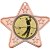 Golf Star Shaped Medal | Bronze | 50mm - M10BZ.GOLF