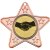 Handshake Star Shaped Medal | Bronze | 50mm - M10BZ.HANDSHAKE