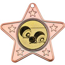 Lawn Bowls Star Shaped Medal | Bronze | 50mm