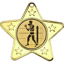 Boxing Star Shaped Medal | Gold | 50mm