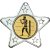 Boxing Star Shaped Medal | Silver | 50mm - M10S.BOXING