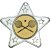 Squash Star Shaped Medal | Silver | 50mm - M10S.SQUASH
