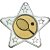 Tennis Star Shaped Medal | Silver | 50mm - M10S.TENNIS