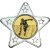 Ten Pin Star Shaped Medal | Silver | 50mm - M10S.TENPIN