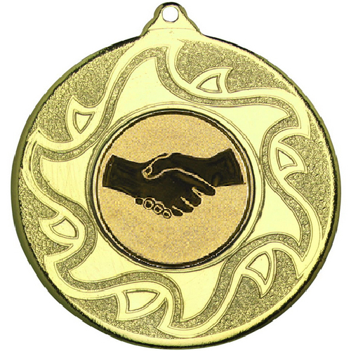 Handshake Sunshine Medal | Gold | 50mm