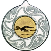 Swimming Sunshine Medal | Silver | 50mm