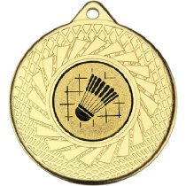 Badminton Blade Medal | Gold | 50mm