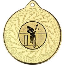 Cricket Blade Medal | Gold | 50mm