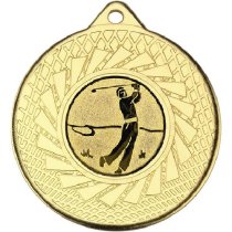 Golf Blade Medal | Gold | 50mm