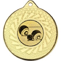 Lawn Bowls Blade Medal | Gold | 50mm
