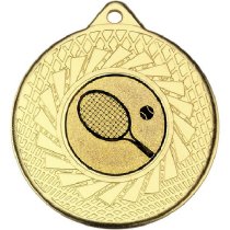 Tennis Blade Medal | Gold | 50mm