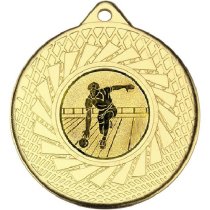 Ten Pin Blade Medal | Gold | 50mm