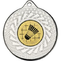 Badminton Blade Medal | Silver | 50mm