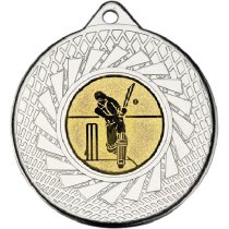 Cricket Blade Medal | Silver | 50mm