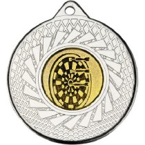 Darts Blade Medal | Silver | 50mm