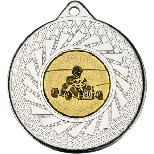 Go Kart Blade Medal | Silver | 50mm