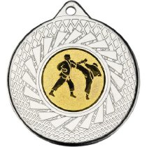 Karate Blade Medal | Silver | 50mm