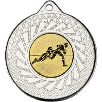 Rugby Blade Medal | Silver | 50mm