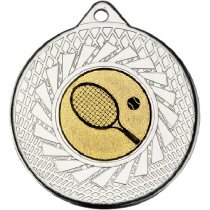Tennis Blade Medal | Silver | 50mm
