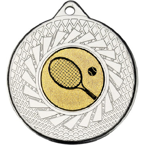 Tennis Blade Medal | Silver | 50mm