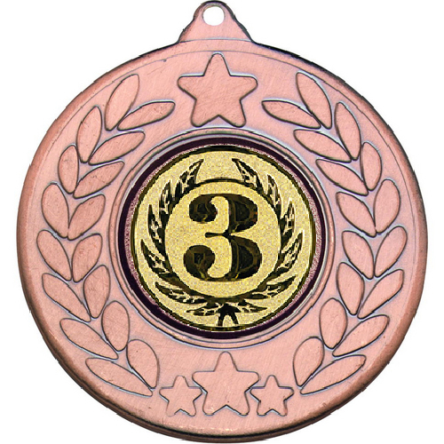3rd Place Stars and Wreath Medal | Bronze | 50mm