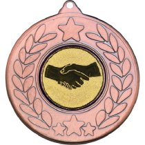 Handshake Stars and Wreath Medal | Bronze | 50mm
