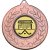 Hockey Stars and Wreath Medal | Bronze | 50mm - M18BZ.HOCKEY
